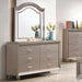 ALLIE Dresser Beige & Rose Gold - Dimensional Outlet Furniture (Oakland, CA)