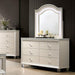 ALLIE Dresser Beige & Rose Gold - Dimensional Outlet Furniture (Oakland, CA)
