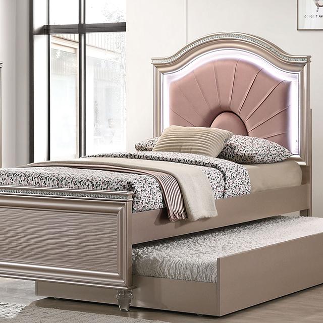 ALLIE Twin & Full Rose Gold Bed