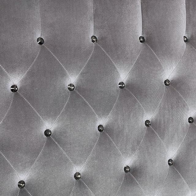 Alzir Bed Grey & Blue - Dimensional Outlet Furniture (Oakland, CA)