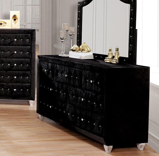 Alzire Black & Gray Dresser - Dimensional Outlet Furniture (Oakland, CA)