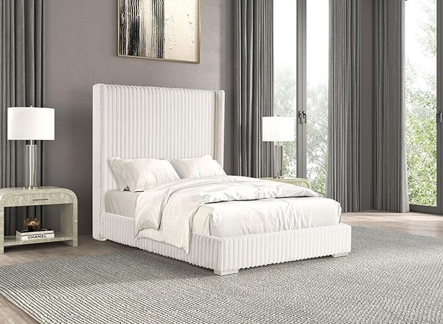 Cadwell Bed Black, Grey, Pink & White - Dimensional Outlet Furniture (Oakland, CA)