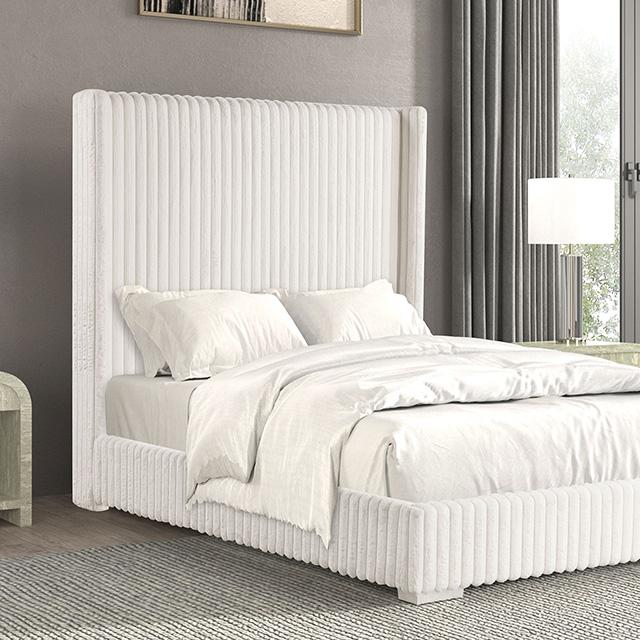 Cadwell Bed Black, Grey, Pink & White - Dimensional Outlet Furniture (Oakland, CA)