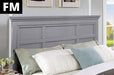 Castlile Bed Grey - Dimensional Outlet Furniture (Oakland, CA)
