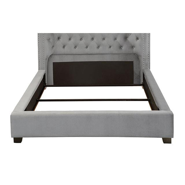 Cayla Bed Silver & Grey - Dimensional Outlet Furniture (Oakland, CA)