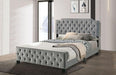 Charlize Bed Grey & Navy - Dimensional Outlet Furniture (Oakland, CA)