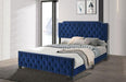 Charlize Bed Grey & Navy - Dimensional Outlet Furniture (Oakland, CA)
