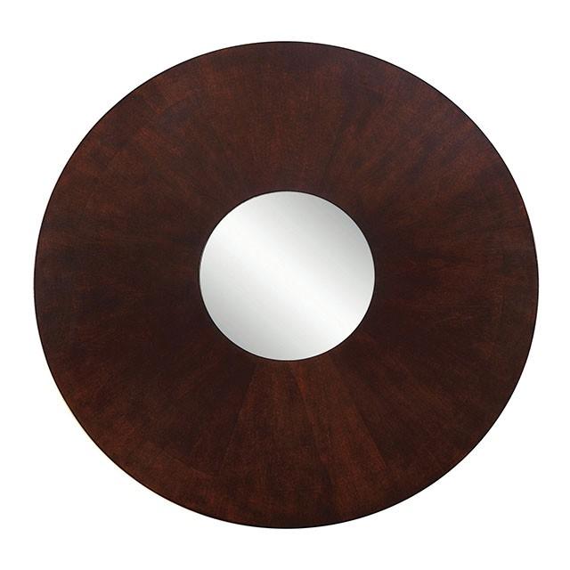 Cimma Espresso Round Dining Table - Dimensional Outlet Furniture (Oakland, CA)