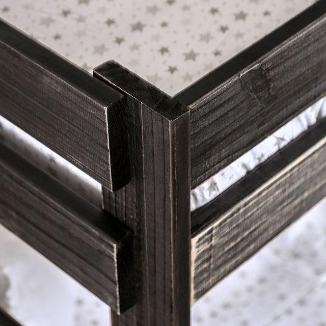 Arlette Twin/Twin Bunk Bed Brown, Black, Gray, & White - Dimensional Outlet Furniture (Oakland, CA)