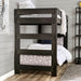 Arlette Twin/Twin Bunk Bed Brown, Black, Gray, & White - Dimensional Outlet Furniture (Oakland, CA)