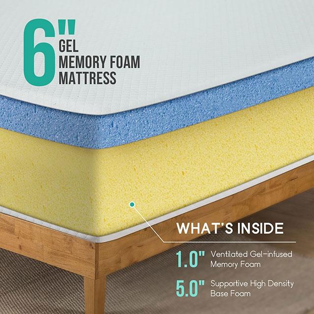 Artemisia 6" Full, Queen, & Twin Memory Foam Mattress - Dimensional Outlet Furniture (Oakland, CA)