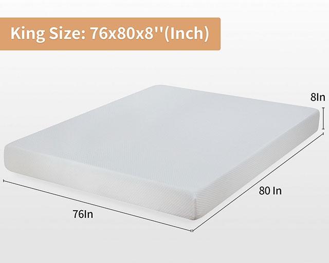 Artemisia 8" Cal. King, E.King, Full, & Queen Memory Foam Mattress - Dimensional Outlet Furniture (Oakland, CA)
