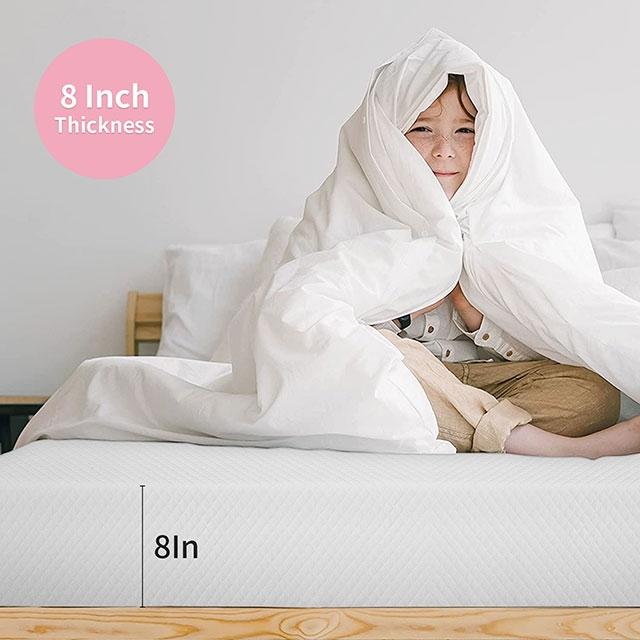 Artemisia 8" Cal. King, E.King, Full, & Queen Memory Foam Mattress - Dimensional Outlet Furniture (Oakland, CA)