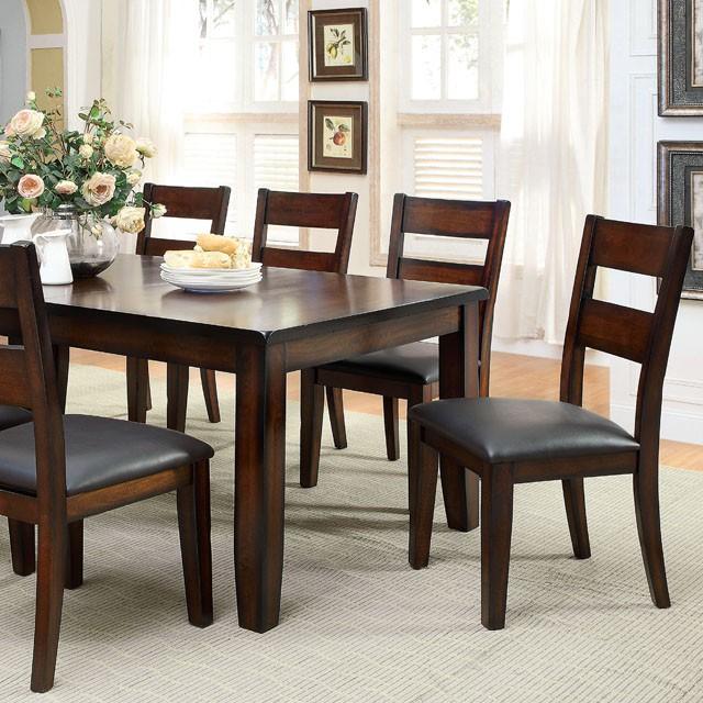 DICKINSON I Dark Cherry Dining Table w/ 18" Leaf - Dimensional Outlet Furniture (Oakland, CA)