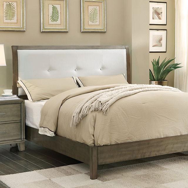 Enrico Full Queen Bed Brown, Black, & Cherry - Dimensional Outlet Furniture (Oakland, CA)