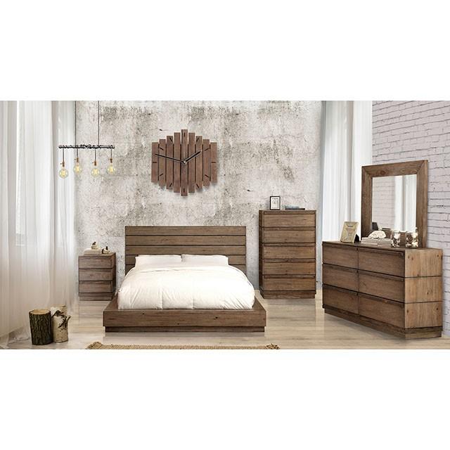 COIMBRA Rustic Natural Tone Dresser - Dimensional Outlet Furniture (Oakland, CA)
