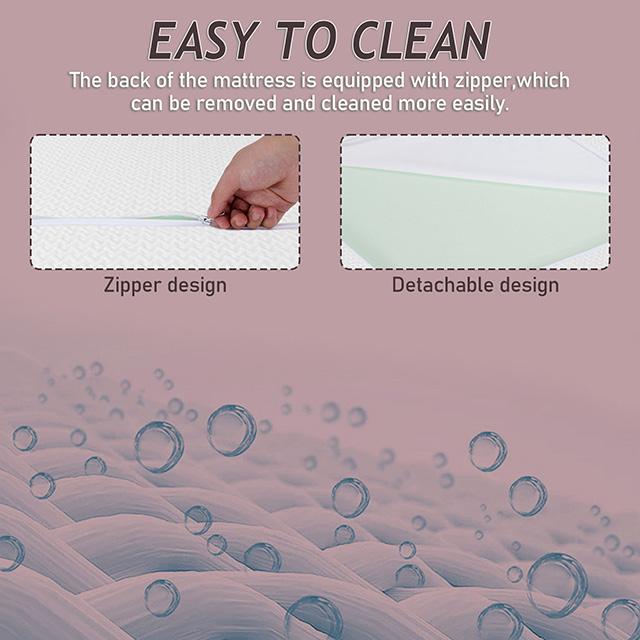 Forsythia 10" Queen Green Tea Gel Memory Foam