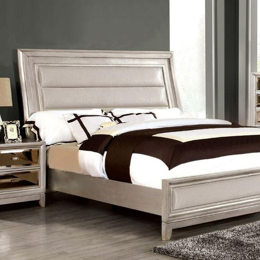 Golva Bed Beige & Black - Dimensional Outlet Furniture (Oakland, CA)