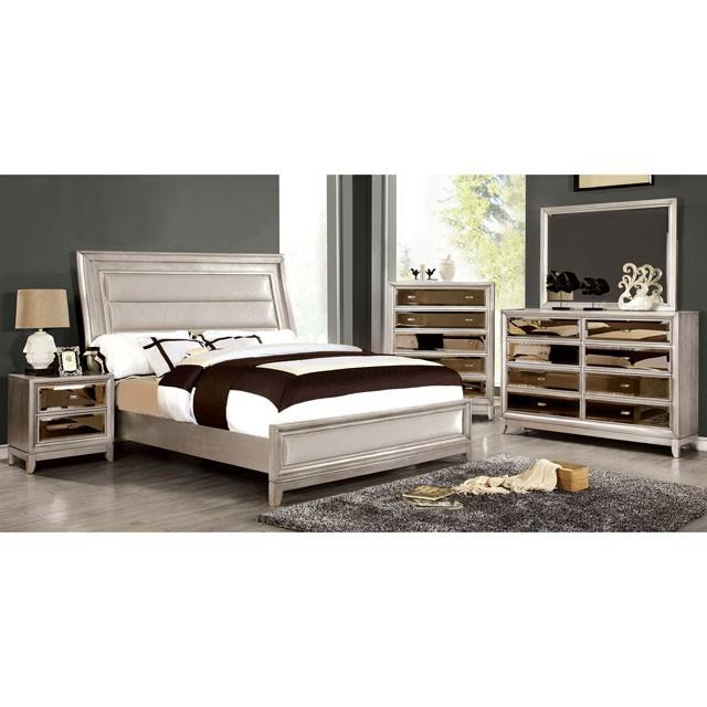 Golva Bed Beige & Black - Dimensional Outlet Furniture (Oakland, CA)