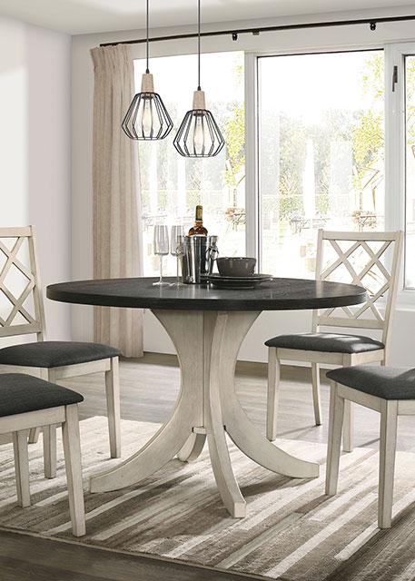 HALEIGH Round Dining Table - Dimensional Outlet Furniture (Oakland, CA)
