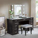 Valentina Vanity Set White & Dark Gray - Dimensional Outlet Furniture (Oakland, CA)
