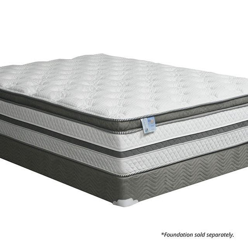 SIDDALEE White/Gray 16" Euro Pillow Top Mattress, Full - Dimensional Outlet Furniture (Oakland, CA)