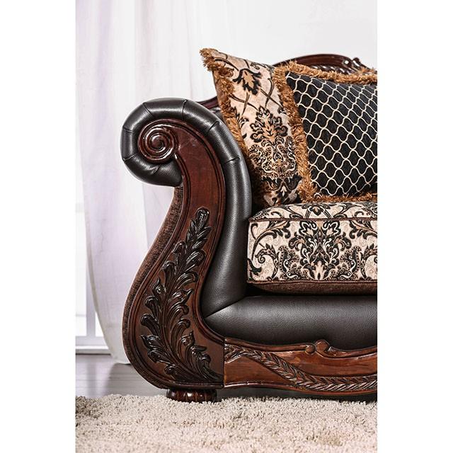 JAMAEL Brown/Espresso Love Seat