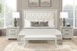 Stella Mia 4 Pc 5 Pc Queen Bedroom Set White - Dimensional Outlet Furniture (Oakland, CA)