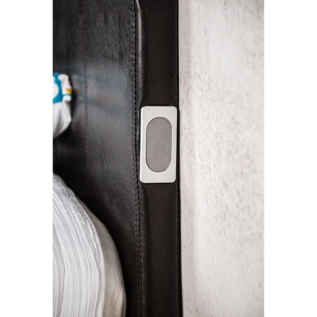 Evans E.King & Cal.King Bed Espressso, White, & Camel - Dimensional Outlet Furniture (Oakland, CA)