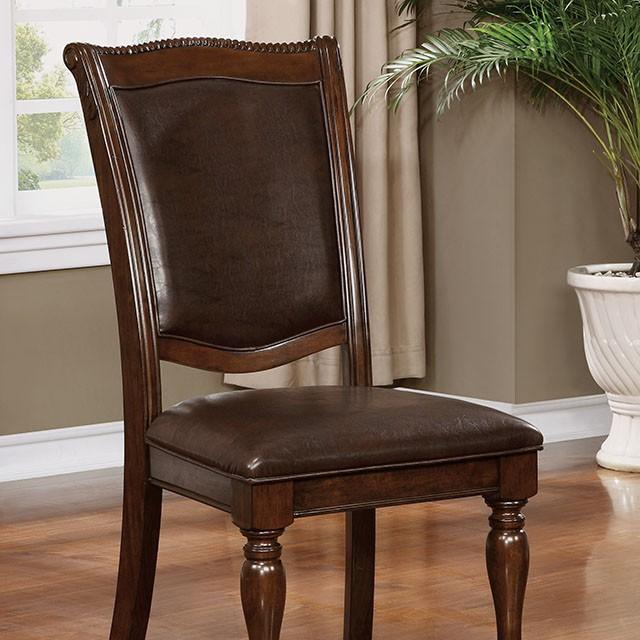 Alpena Brown Cherry/Espresso Arm Chair & Side Chair (2/CTN) - Dimensional Outlet Furniture (Oakland, CA)