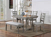 LAQUILA Dining Table, Gray - Dimensional Outlet Furniture (Oakland, CA)