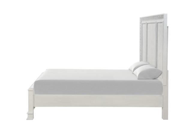 Stella Mia 4 Pc 5 Pc Queen Bedroom Set White - Dimensional Outlet Furniture (Oakland, CA)