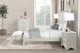Stella Mia 4 Pc 5 Pc Queen Bedroom Set White - Dimensional Outlet Furniture (Oakland, CA)