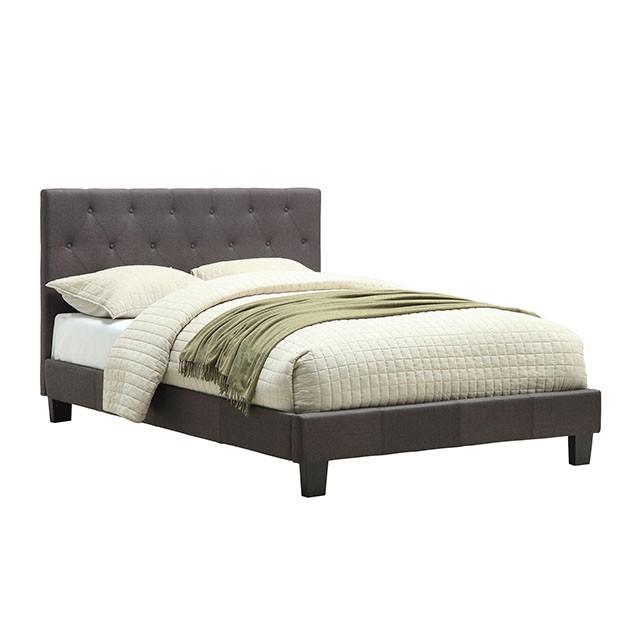 LEEROY Queen & Twin Bed Ivory & Gray - Dimensional Outlet Furniture (Oakland, CA)