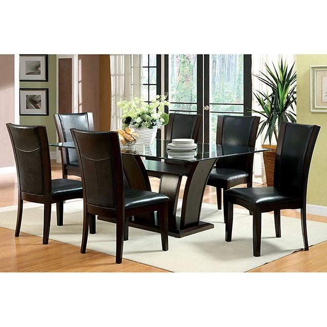 Manhattan I Dark Cherry/Brown Side Chair, Espresso (2/CTN) - Dimensional Outlet Furniture (Oakland, CA)