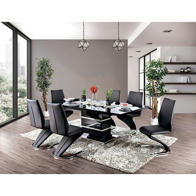 Midvale Black/Chrome Dining Table