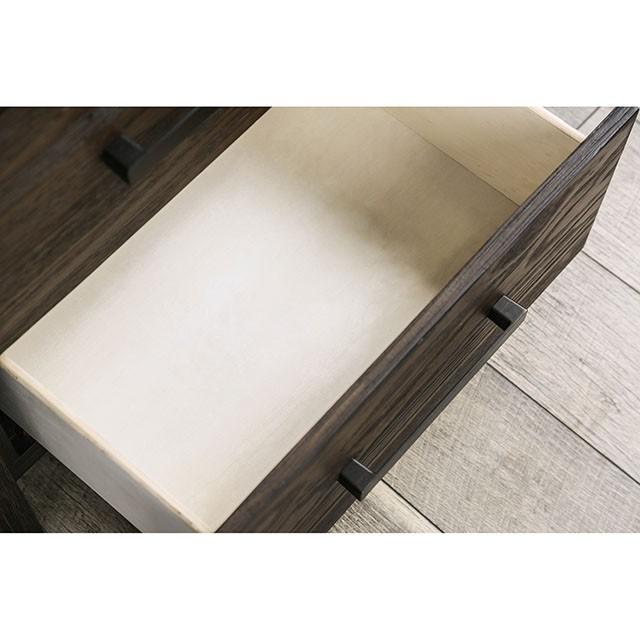 Rexburg Wire-Brushed Rustic Brown Night Stand - Dimensional Outlet Furniture (Oakland, CA)