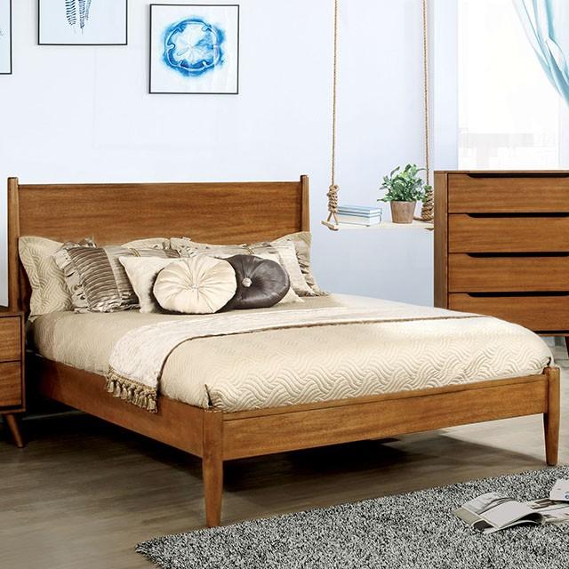 Lennart Oak Cal.King, E.King & Queen Bed - Dimensional Outlet Furniture (Oakland, CA)