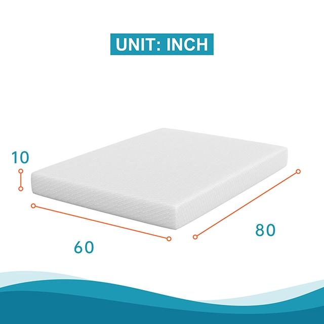 Artemisia 10" Memory Foam Mattress White - Dimensional Outlet Furniture (Oakland, CA)