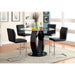 LODIA II Black Round Counter Ht. Table - Dimensional Outlet Furniture (Oakland, CA)
