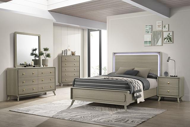 Rainier Queen Bedroom Set Gray - Dimensional Outlet Furniture (Oakland, CA)