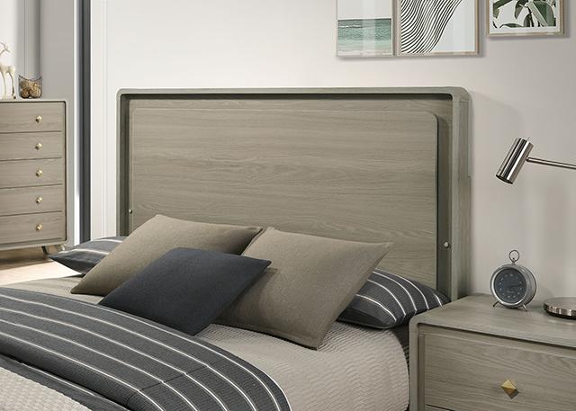 Rainier Bed Gray - Dimensional Outlet Furniture (Oakland, CA)