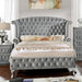 Alzir Gray & Black Queen & E.King Bed - Dimensional Outlet Furniture (Oakland, CA)