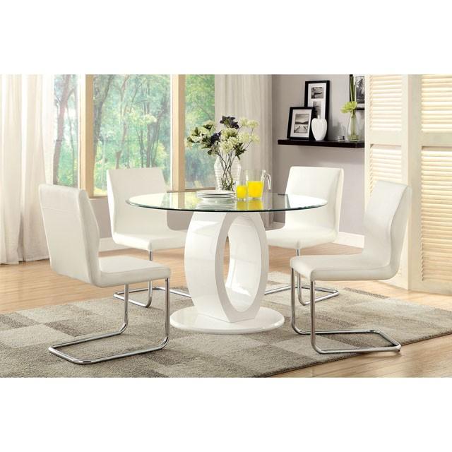 LODIA I White Side Chair - Dimensional Outlet Furniture (Oakland, CA)