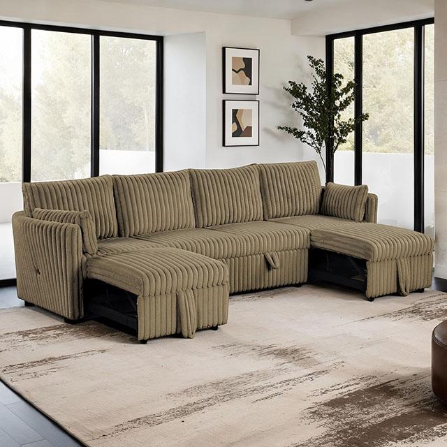 Denholme U-Sectional w/ Pull Out - Dimensional Outlet Furniture (Oakland, CA)