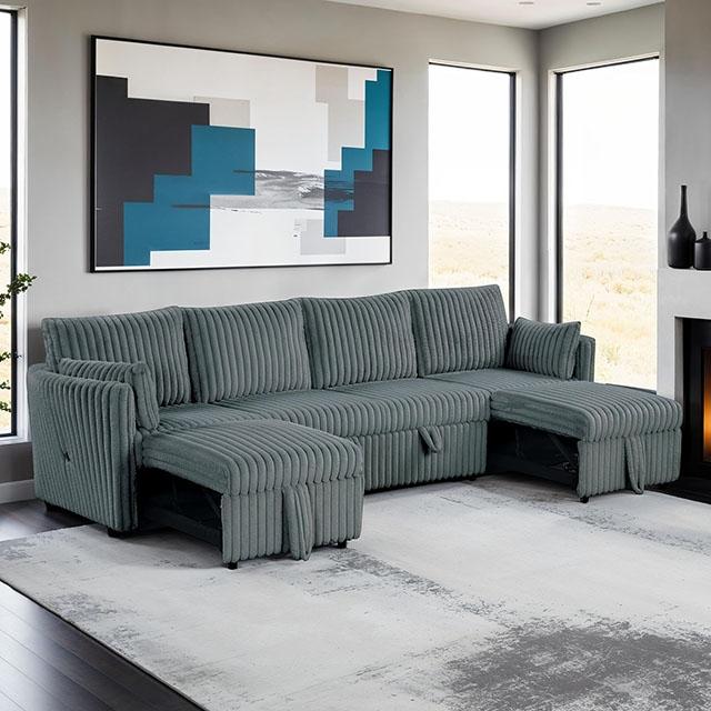 Denholme U-Sectional w/ Pull Out - Dimensional Outlet Furniture (Oakland, CA)