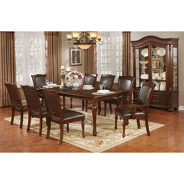 Sylvana Brown Cherry Dining Table - Dimensional Outlet Furniture (Oakland, CA)