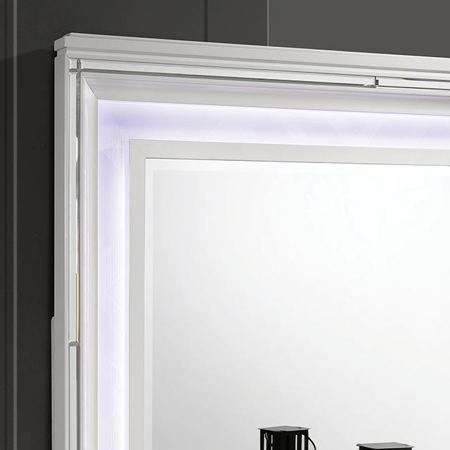 Emmeline 4 & 5 Piece Queen Bedroom Set Gray & White - Dimensional Outlet Furniture (Oakland, CA)