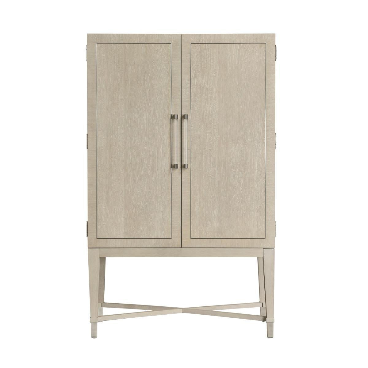 Made of oak veneer glass wood and engineered wood