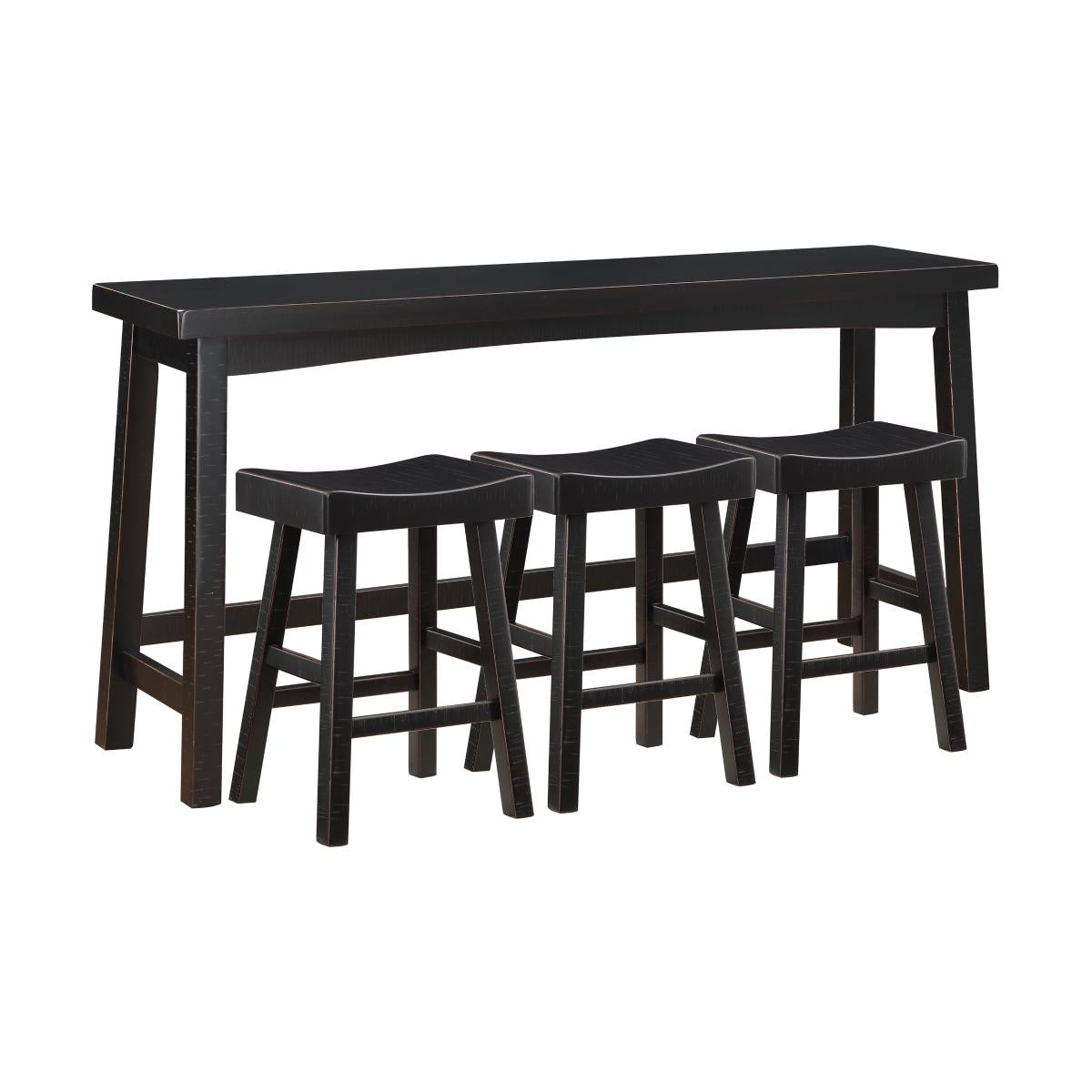 Solid rubberwood seat